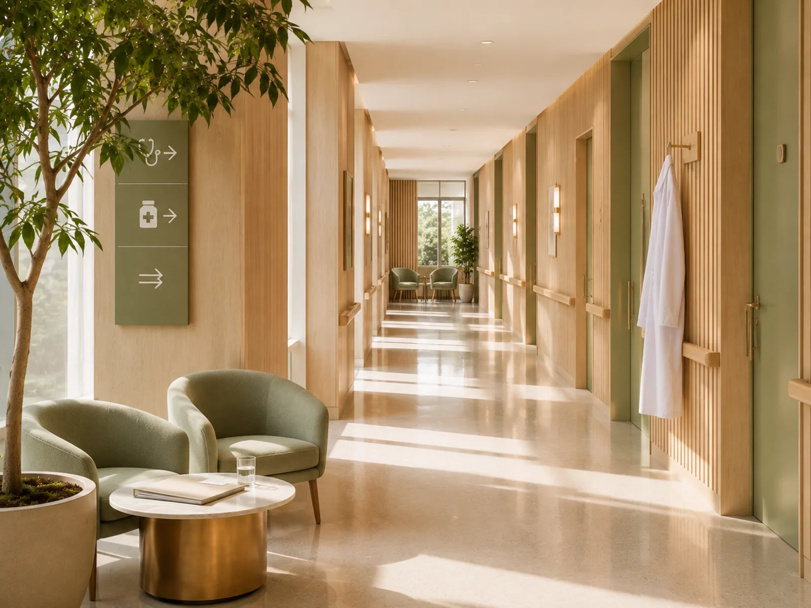 Generated hospital environment — illustration, not a specific hospital